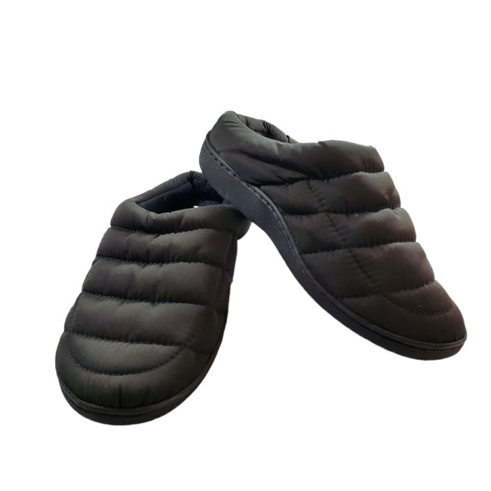 ABOUND Indoor outdoor black nylon slippers S